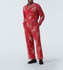 Creeping Begonia printed pajama pants