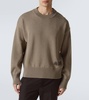 Cotton and wool sweater