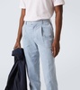 Cotton straight pants