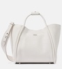 Marine Small leather tote bag