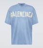 Men's Tape Type T-shirt Medium Fit in Faded Blue