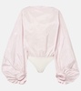 Balloon silk bodysuit