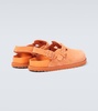 Tokio Cazador suede clogs