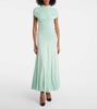 Ruched jersey maxi dress