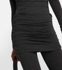 Folded low-rise pants