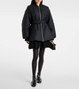 Belted cotton-blend jacket