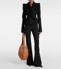 Double-breasted wool and cashmere blazer