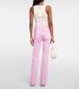 Sophie cotton-blend bootcut pants