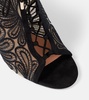 105 suede and lace ankle boots