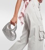 Heart embellished clutch