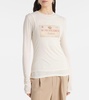 Logo printed layered top