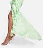 Embellished silk maxi dress