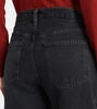 Balloon mid-rise barrel-leg jeans