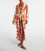 Algae printed beach cover-up