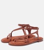 Edna suede thong sandals