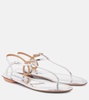 Almost Bare metallic thong sandals