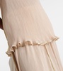 Ruffled plissé camisole