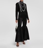 Jacquard velvet chenille bodysuit