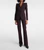 Striped wool blazer