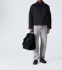 Crossroad leather-trimmed backpack