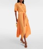 Iconic silk crêpe de chine midi dress