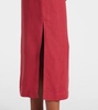 Gathered midi dress