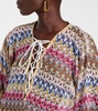 Zigzag knitted kaftan