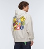 Logo cotton jersey hoodie