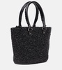 Le Cagole Medium raffia shoulder bag