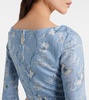 Limoncillo Lymanopoda floral linen crop top