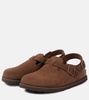 Tokio suede mules