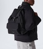 Crossroad leather-trimmed backpack