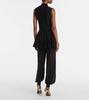 Pleated turtleneck top