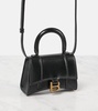 Hourglass Mini leather crossbody bag