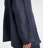 Oversized linen top