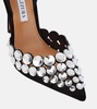 Maxi-Tequila suede slingback pumps