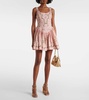 Pluma Wisteria floral corset cotton dress