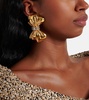 Crystal-embellished clip-on earrings