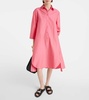 Quincy cotton-blend poplin midi dress