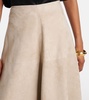 Varda suede maxi skirt