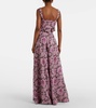 Eslabon floral embroidered linen top