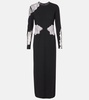 Enziana wool-blend crêpe maxi dress