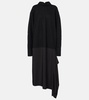 Convertible wool midi dress