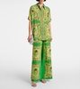La Musica printed silk palazzo pants