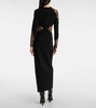 Enziana wool-blend crêpe maxi dress