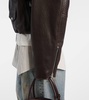 Leather biker jacket