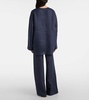 Oversized linen top