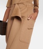 Carbone camel hair maxi skirt