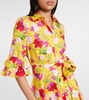 Floral cotton shirt dress