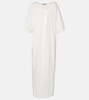 Solid cotton maxi dress